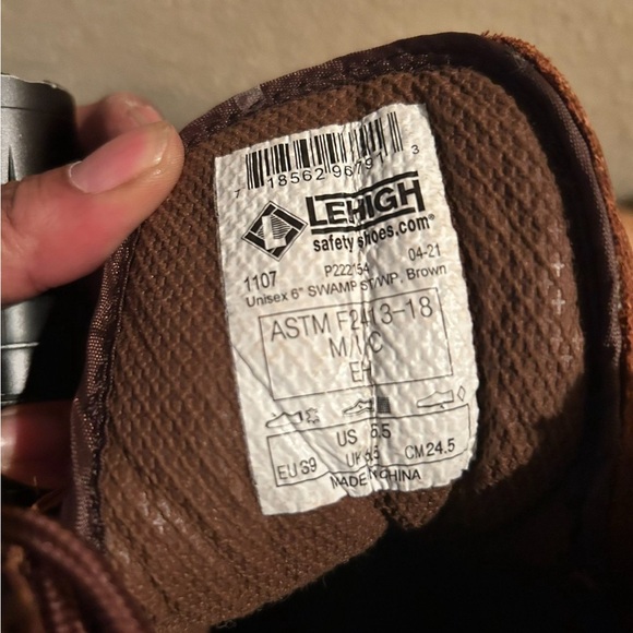 Lehigh Steel Toe Boots (new no box) - Picture 4 of 4